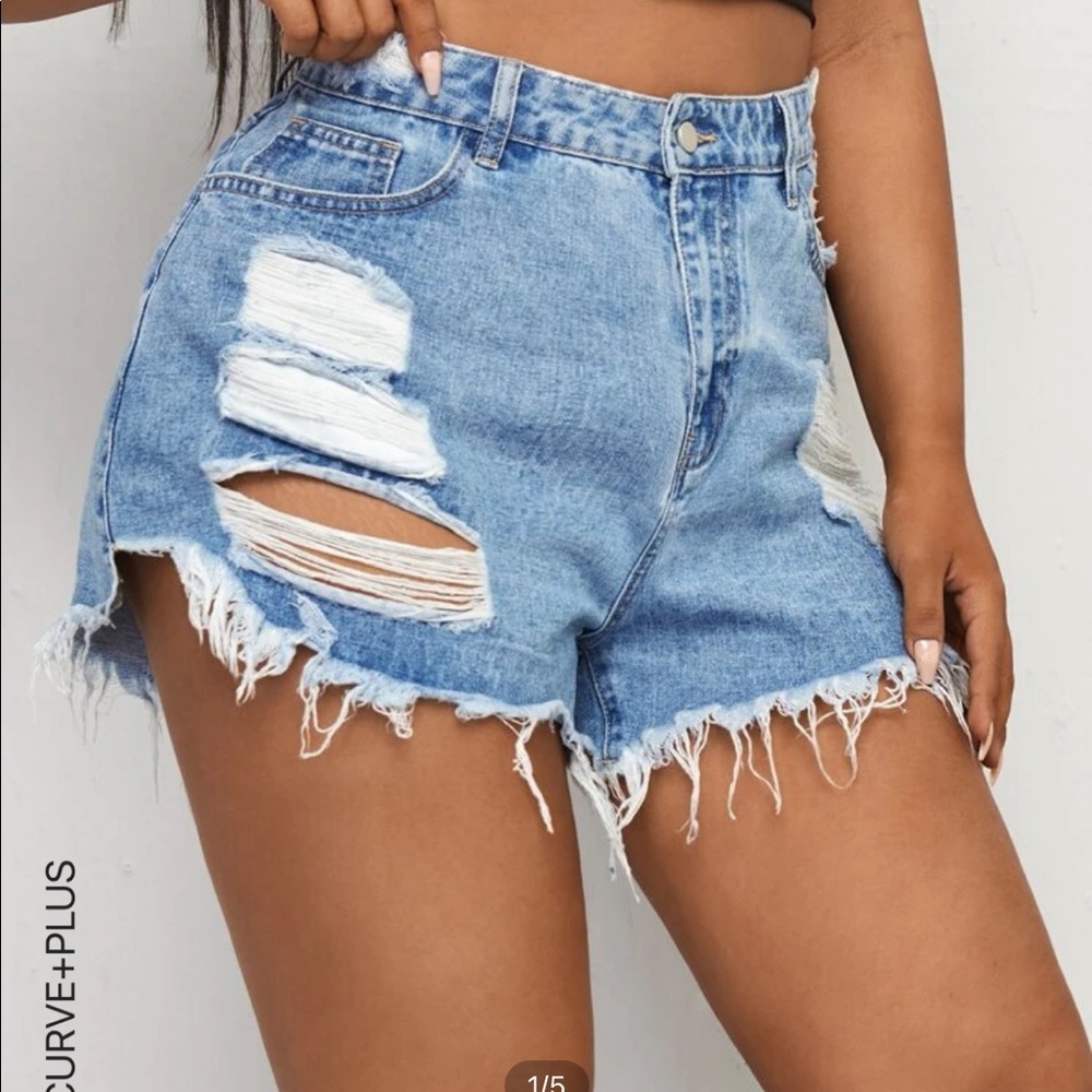 2/$15 Plus Shein Denim Shorts